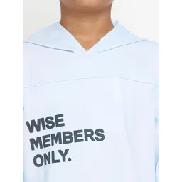 Lil Tomatoes Boys Typography Printed Hooded Pullover image 4