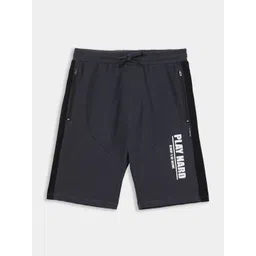 Lil Tomatoes Boys Typography Printed Mid-Rise Shorts-picture-34