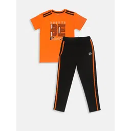 Lil Tomatoes Boys Typography Printed Night suit-picture-38
