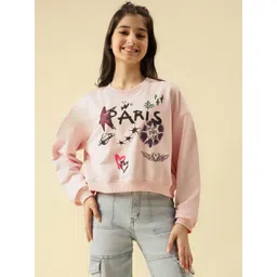 Lil Tomatoes Girls Pink Printed Sweatshirt-picture-18