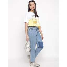 Lil Tomatoes Girls Set Of 2 Print Cotton Crop Top-picture-25