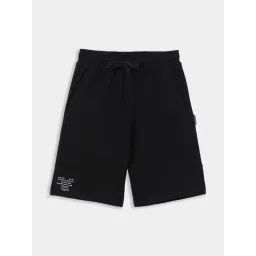 Lil Tomatoes Kids Black Printed Bermuda-picture-43