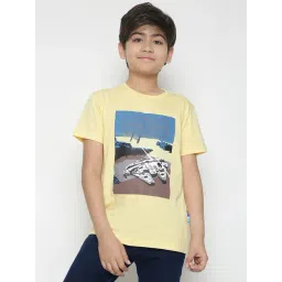 Lil Tomatoes Kids Light Yellow Printed T-Shirt-picture-42