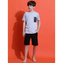 lil tomatoes Li'L Tomatoes Blue Graphic Shirt with Shorts-picture-26