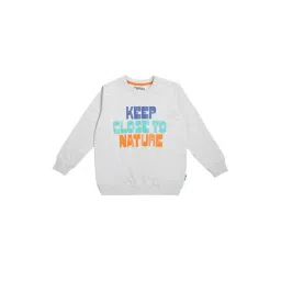 lil tomatoes Li'l Tomatoes Kids Ecru Graphic Print Sweatshirt-picture-10