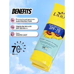 Lilium Sun Protect SPF 70 PA+++ Sunscreen - 100 ml image 2