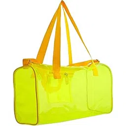 li'll pumpkins Bags Jelly | Swimming Gym Travel Duffle Bag | with Inside Zip Pocket for Kids (Yellow, Pack of 1)-picture-10