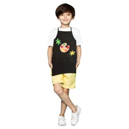 Li'LL Pumpkins Color Pallete Apron with Pocket - Black-picture-23