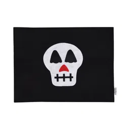 Li'll Pumpkins Halloween skull Place Mat - Black & White-picture-16