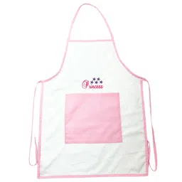 Li'LL Pumpkins Princess Apron for Eating Meals, Drawing, Painting, cooking, Playing, school- White-picture-22