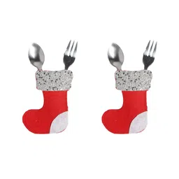 Li'll Pumpkins Socks Cutlery Pocket - Red-picture-18