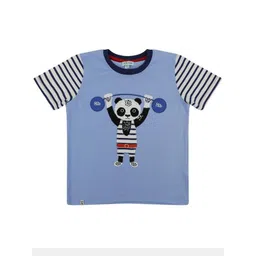 Lilly and Sid Boys Graphic Printed Round Neck Cotton T-shirt-picture-48