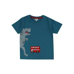 Lilly and Sid Boys Typography Organic Cotton Applique T-shirt-picture-25
