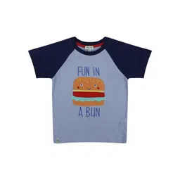 Lilly and Sid Boys Typography Printed Drop-Shoulder Sleeves Organic Cotton Applique T-shirt-picture-28