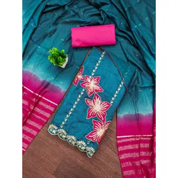 Lilots Art Silk Unstitched Dress Material-picture-38