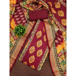 Lilots Art Silk Unstitched Dress Material-picture-34