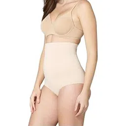 lilots Women's High Waist Shapewear with Anti Rolling Strip || Seamless Tummy Tucker || Waist Slimming Short Shapewear-picture-10