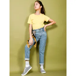 LilPicks Girls Blue Light Fade Jeans-picture-32