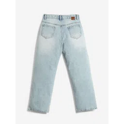 LilPicks Girls Jean Heavy Fade Clean Look Cotton Jeans image 2