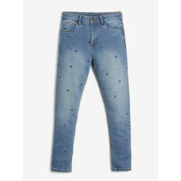 LilPicks Girls Printed Jean Clean Look Heavy Fade Cotton Jeans-picture-11