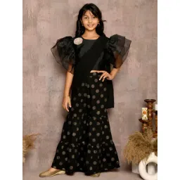 LilPicks Kids Black Regular Fit Top Set-picture-26