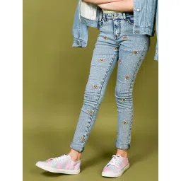 LilPicks Kids Light Blue Printed Jeans-picture-28