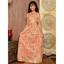 LilPicks Kids Peach Printed Lehenga Choli-picture-43