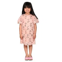 LilPicks Kids Pink Embellished Dress-picture-20