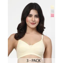 LILY Pack Of 3 Women Full Coverage Cut and Sew Everyday Bra-picture-41