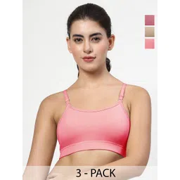 LILY Pack Of 3 Women Full Coverage Seamless Workout Bra-picture-20