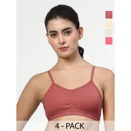 LILY Pack Of 4 Full Coverage Non Padded Bra-picture-15