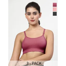 LILY Stropsazil Pack Of 3 Full Coverage Sports Bra-image-6