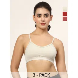 LILY Tropsyliad Pack Of 3 Full Coverage Seamless Non Padded Sports Bra-picture-10