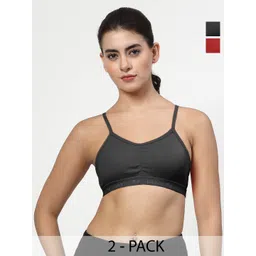 LILY Women Pack Of 2 Solid Bra Full Coverage-picture-40