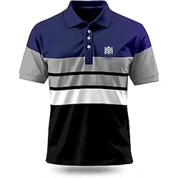 limdileven Men’s Color Block Polo T-Shirt | Stylish Half Sleeve Casual Collar Tee | Premium Cotton Blend, Breathable & Stretchable Fabric-picture-37