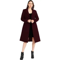 lime n lemon Tweed Solid Coat For Women-picture-40