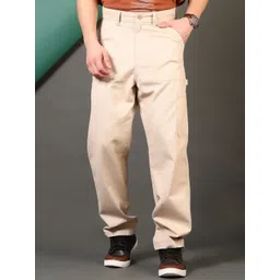 LIMEROAD Men Cotton Regular Fit Cargos Trousers-picture-35