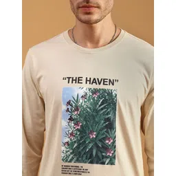 LIMEROAD Men Floral Printed T-shirt image 2