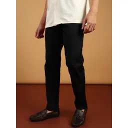 LIMEROAD Men Printed Slim Fit Chinos Trousers-picture-27