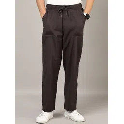 LIMEROAD Men Regular Fit Cotton Trousers-picture-12