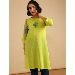 LIMEROAD Women Geometric Kurta-picture-28