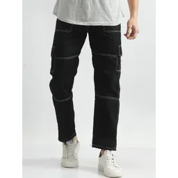 LINARIA Men Classic Slim Fit Mid-Rise Cotton Cargo Jeans-picture-22