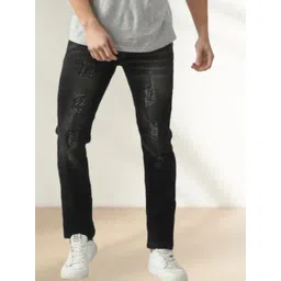 LINARIA Men Classic Slim Fit Mildly Distressed Heavy Fade Jeans-picture-17