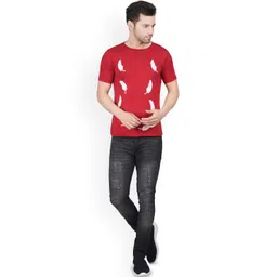 LINARIA Men Classic Slim Fit Mildly Distressed Heavy Fade Mid-Rise Jeans image 2