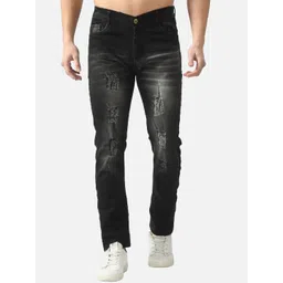 LINARIA Men Classic Slim Fit Mildly Distressed Jeans-picture-28