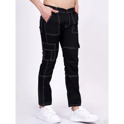 LINARIA Men Classic Slim Fit Mildly Distressed Jeans-picture-31