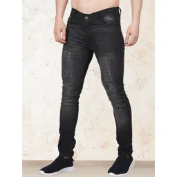 LINARIA Men Classic Slim Fit Mildly Distressed Light Fade Jeans-picture-21