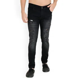 LINARIA Men Classic Slim Fit Mildly Distressed Light Fade Jeans-picture-19