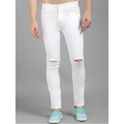 LINARIA Men Classic Slim Fit Slash Knee Coloured Jeans-picture-34