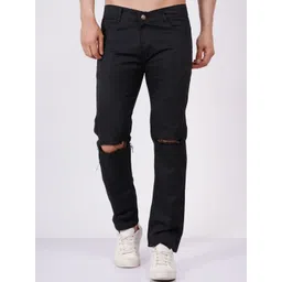 LINARIA Men Classic Slim Fit Slash Knee Jeans-picture-32